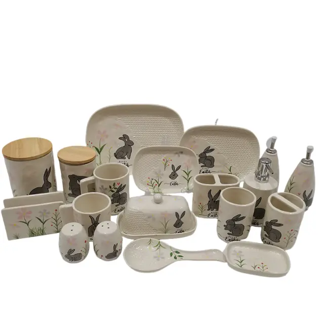 jiashun Easter Holiday Stoneware Tableware Set Manufacturers, Companies