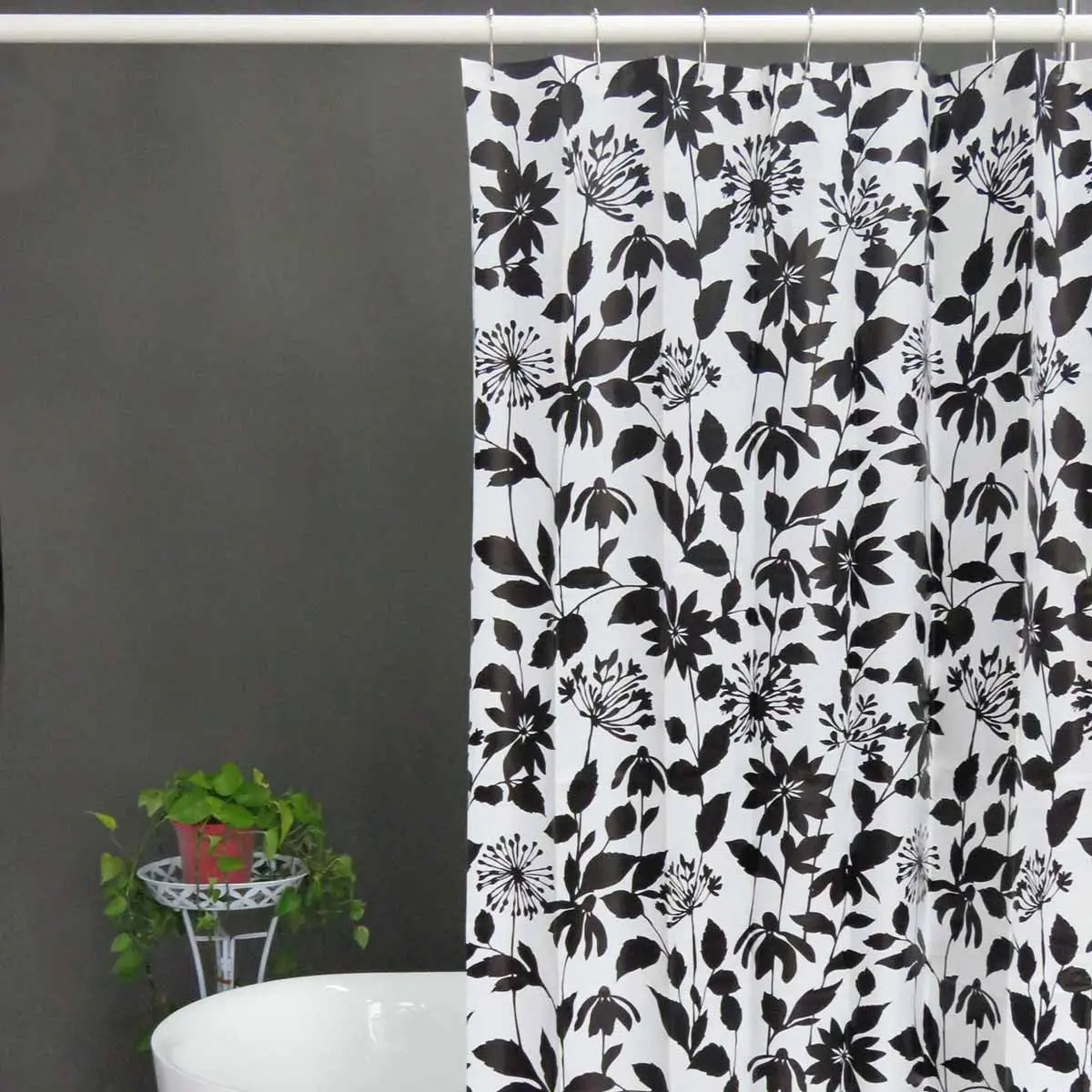 Buy Midnight Bloom PEVA Shower Curtain Suppliers, Supplier