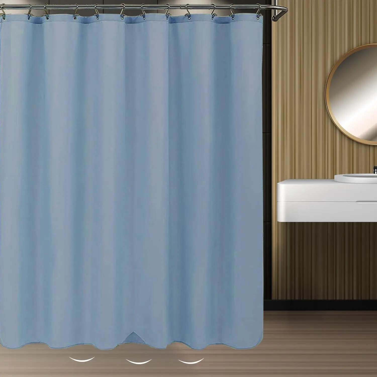 Custom Clear Shower Curtain Liner Light Weight PEVA, Shower Liner Product, Factory