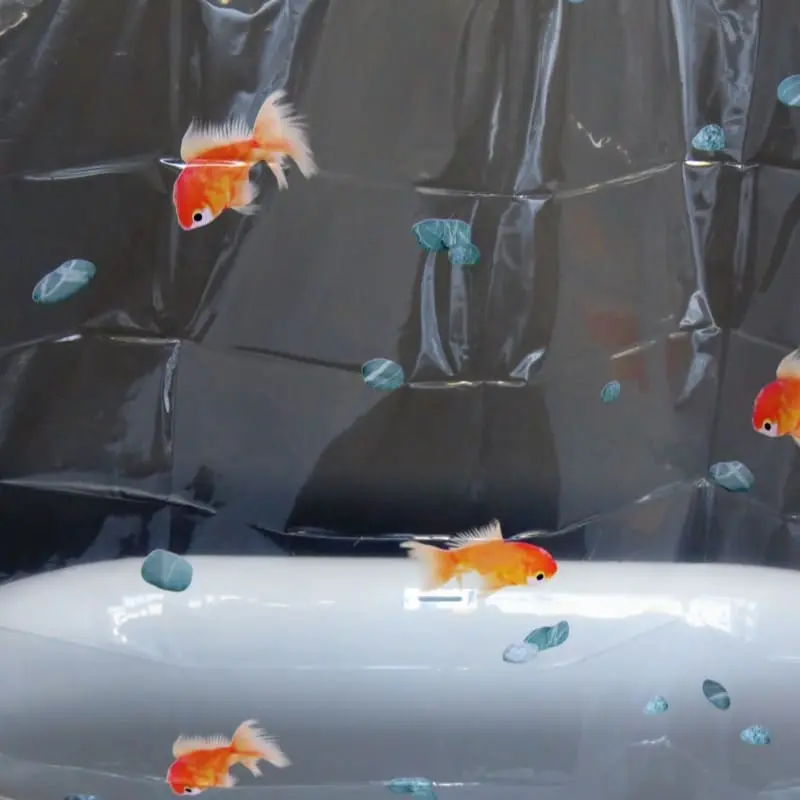Buy Goldfish Print Vinyl Shower Curtain Manufacturers, Companies