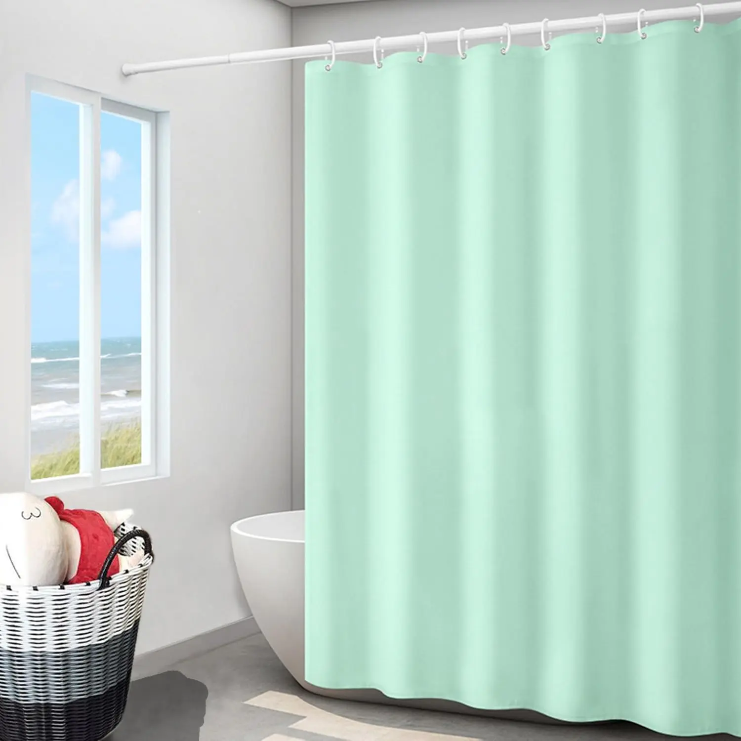 Buy Custome Shower Curtain Waterproof Plastic Shower Curtain High Quality PEVA Quotes, Supplier