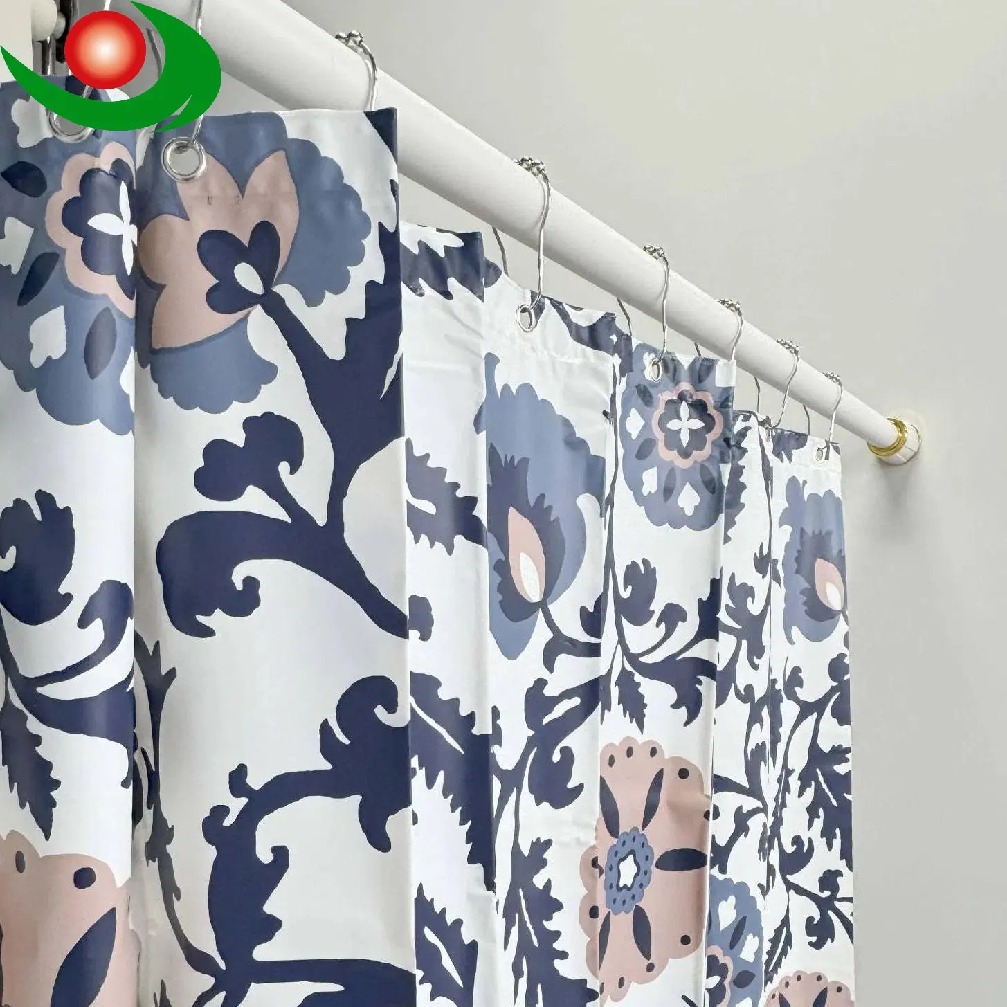 Famous Eco-Friendly PEVA Shower Curtain with Bohemian Floral Style Company, Exporters