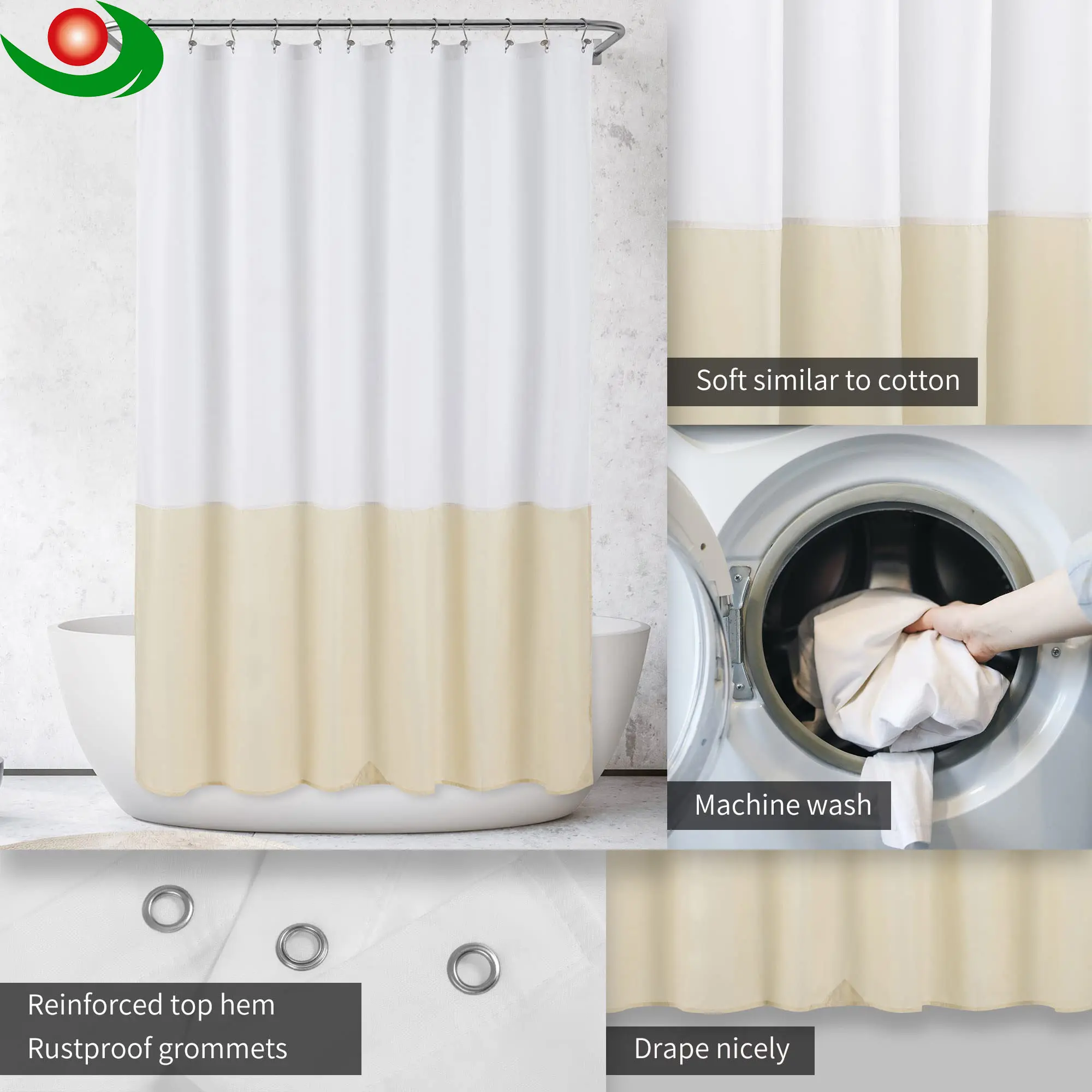 Best Premium Custom Shower Curtains for Hospitals and Supermarkets Products, Factory