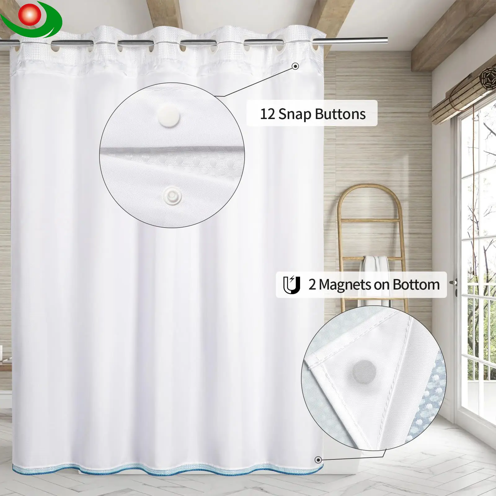 Custom Waffle Weave Shower Curtain – European Custom Wholesale Companies, Suppliers