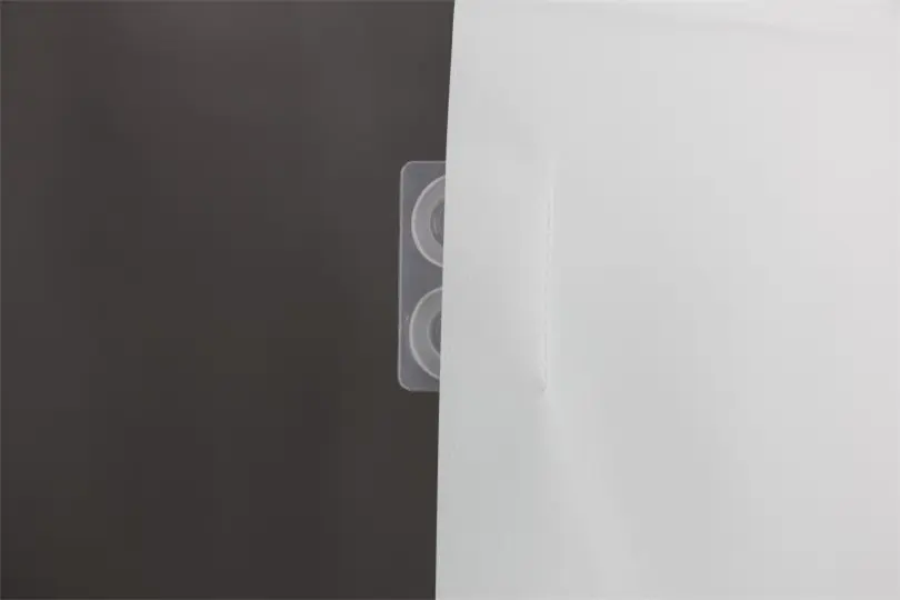 Waterproof White Shower Curtain Liner Detail 1