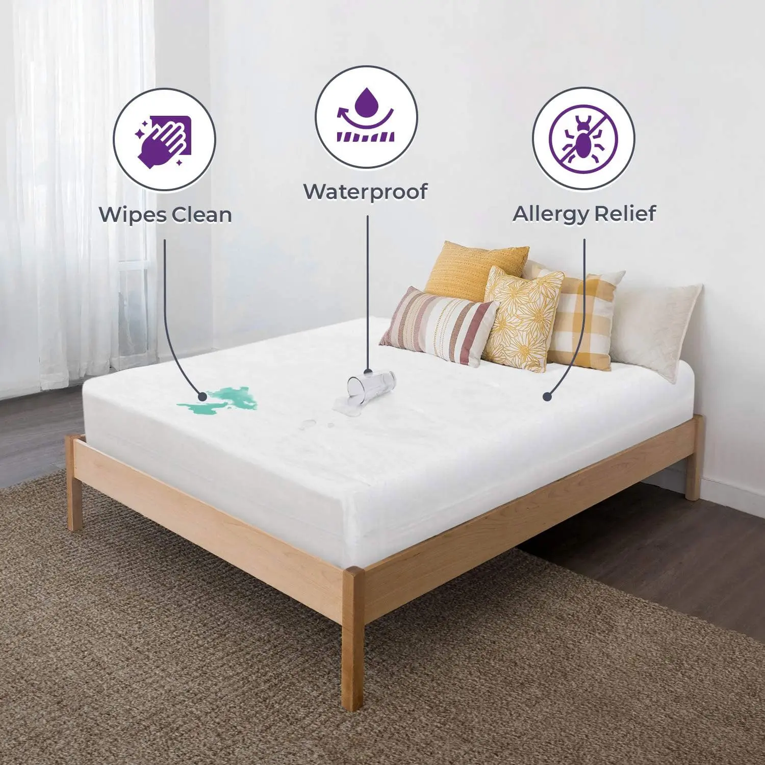 Custom Protective Vinyl Mattress Protector Pricelist, Factories