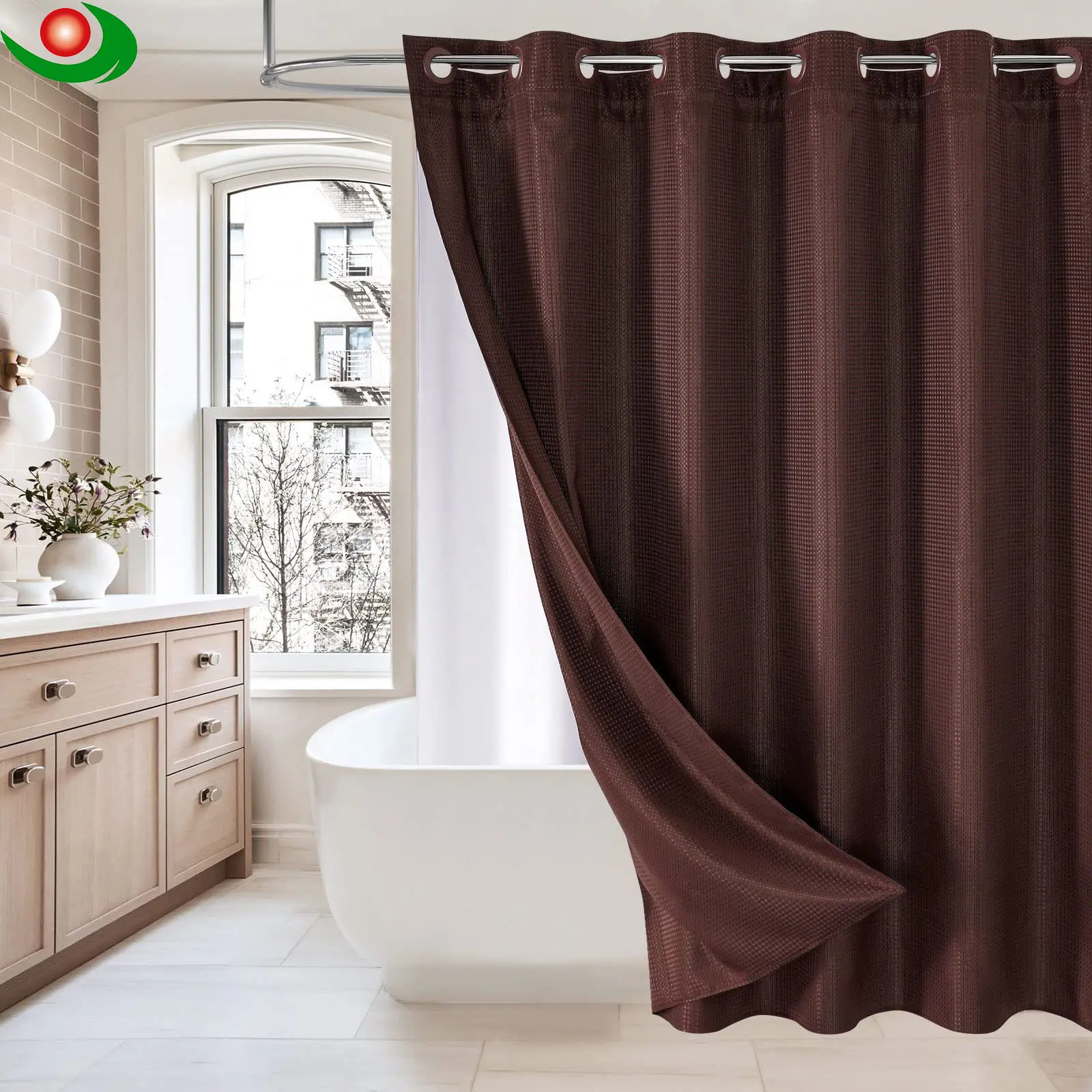 Waterproof Shower Curtain Details