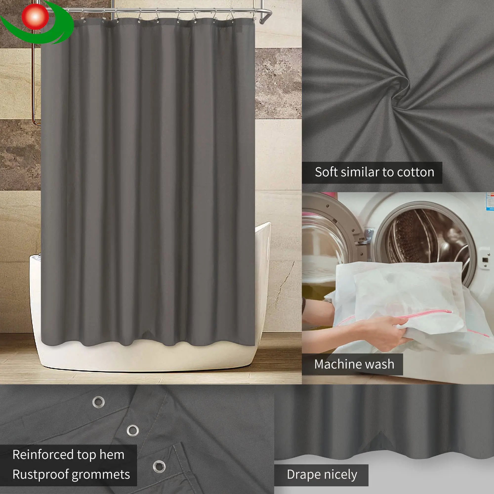 OEM Hospital-Grade Fabric Shower Curtains – 20 Years of Expertise in Durable, Hygienic Solutions Service, Product