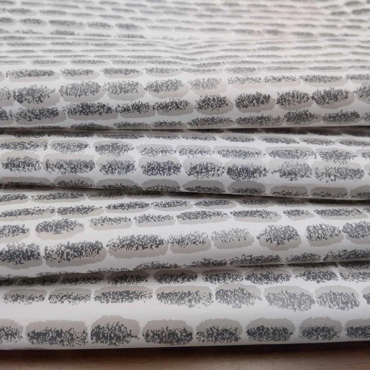 Neutral Textured PEVA Shower Curtain