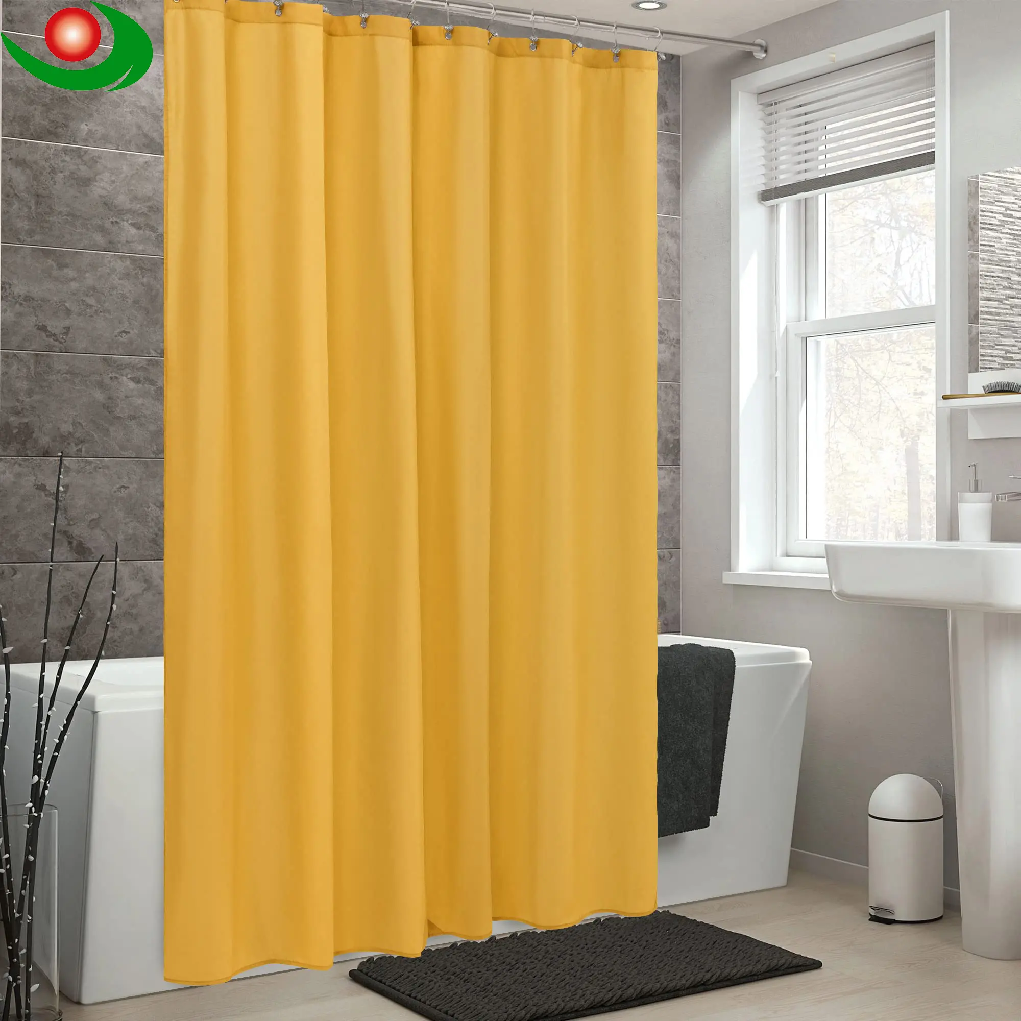Cheap Fabric Shower Curtains liner Water-Resistant Bath Curtain Service, Companies
