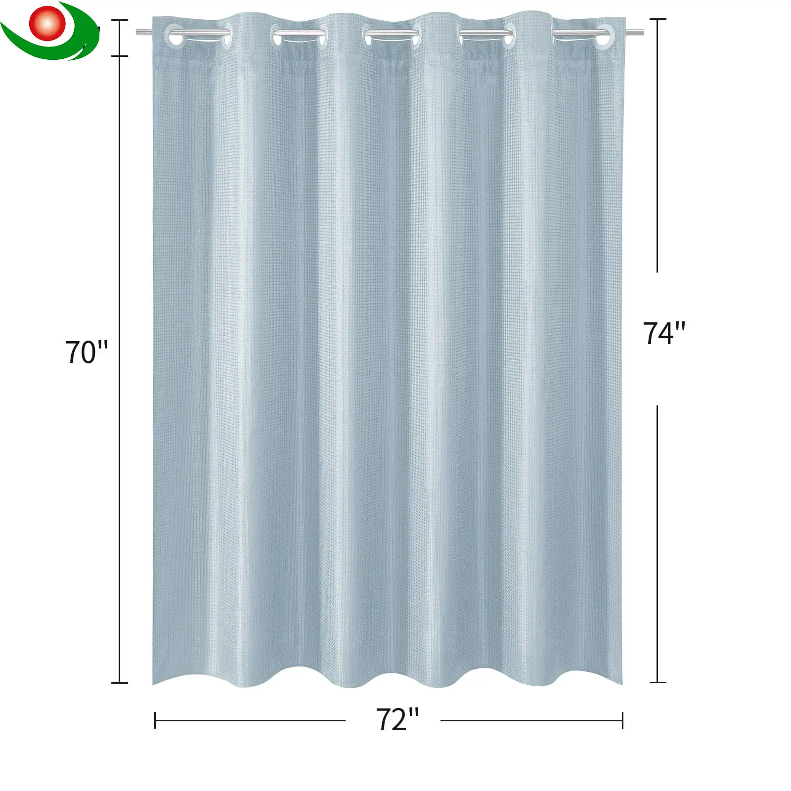 Waterproof Shower Curtain Detail