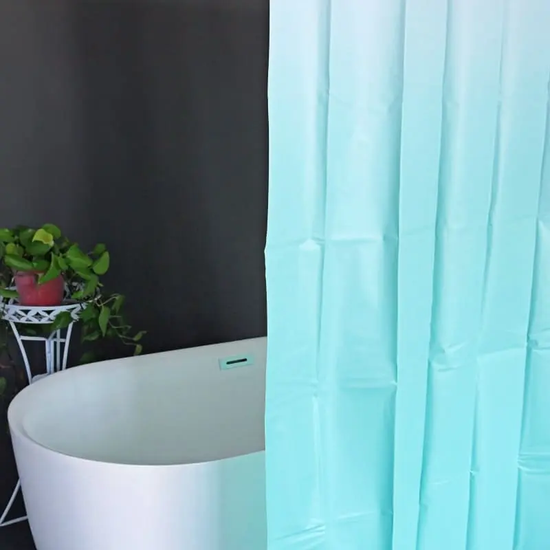 China Green Ombre Vinyl Shower Curtain Companies, Exporter