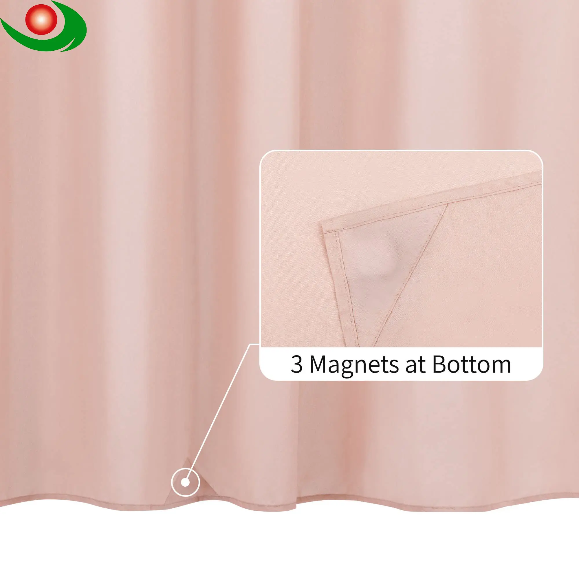 Water-resistant shower curtain