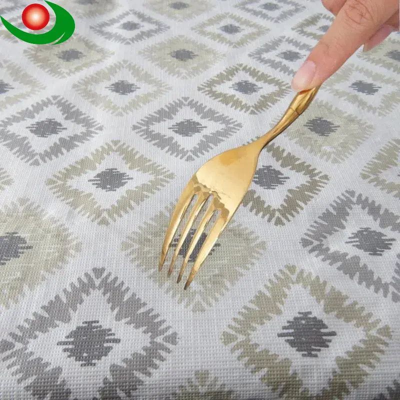 Flannel Backed Vinyl Tablecloth for Dining Tables