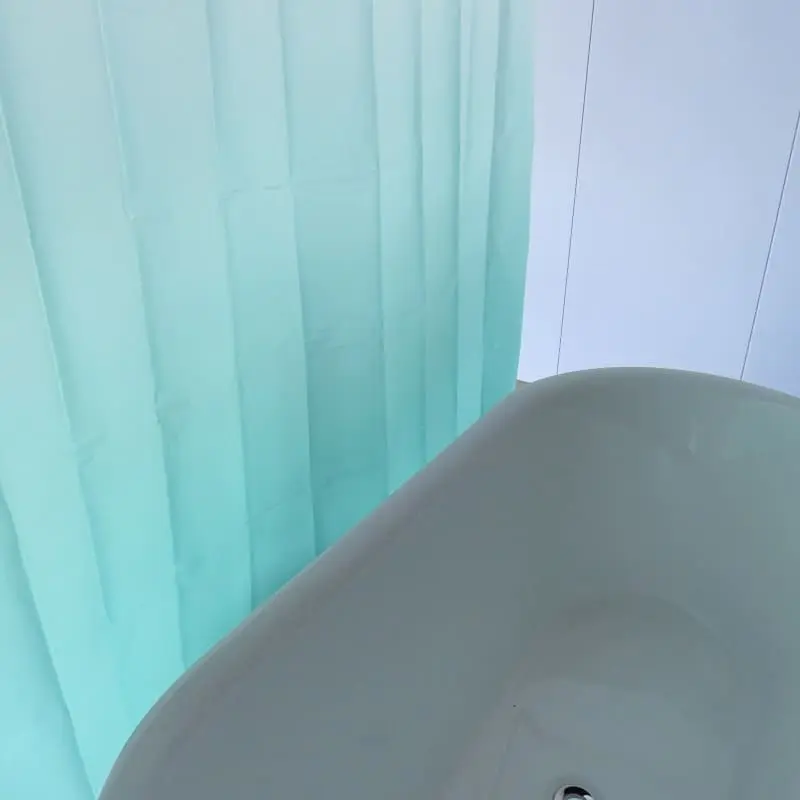 China Green Ombre Vinyl Shower Curtain Companies, Exporter