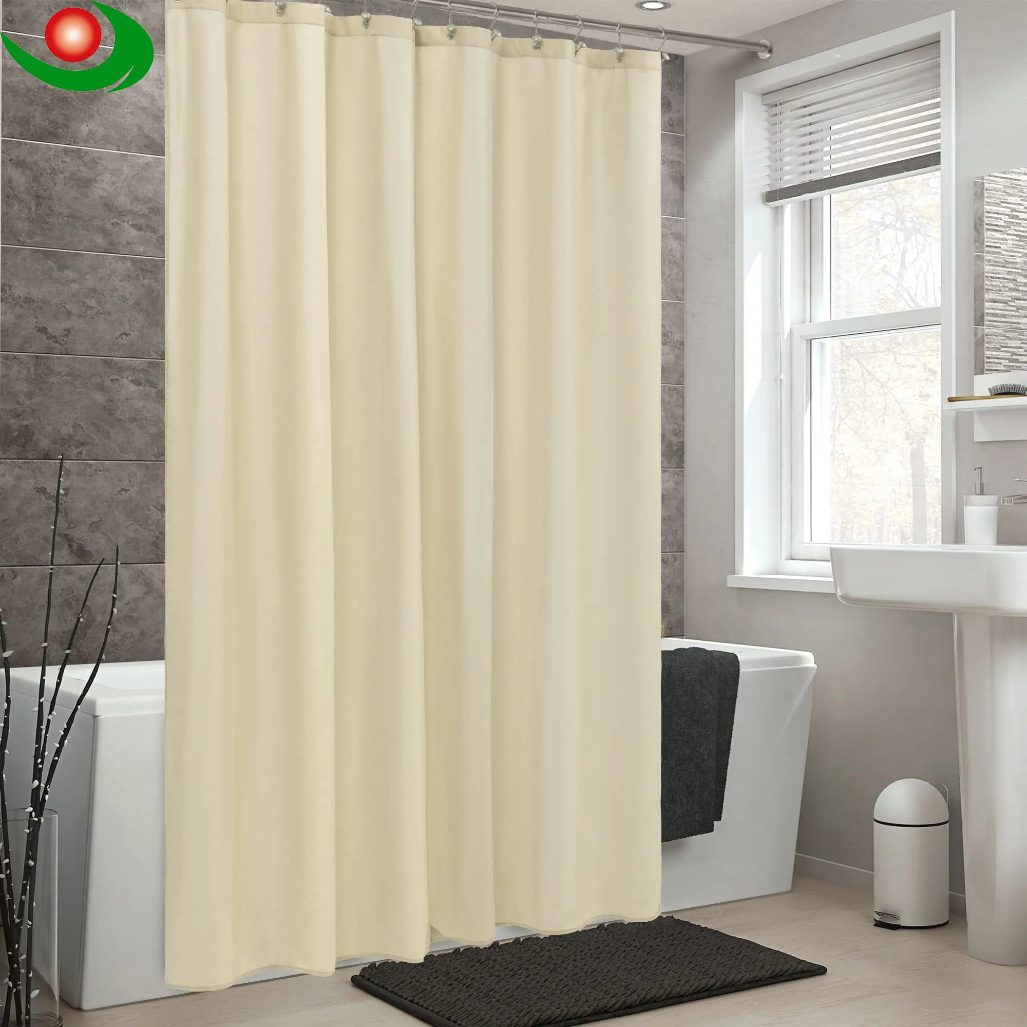 waterproof shower curtain texture