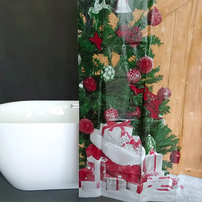 High-Quality Festive PEVA Shower Curtain Manufacturer, Product