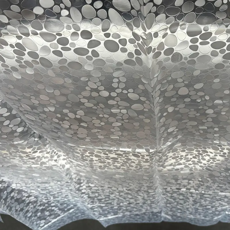 High-Quality PEVA Shower Curtain with Pebble Texture Manufacturers, Exporter