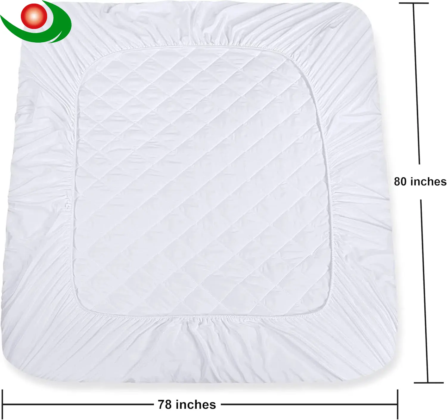 OEM Bedding Quilted Fitted Mattress Pad,King Size, Elastic Fitted Mattress Topper Protector and Cover Stretches up to 16 Inches Deep, Machine Washable (White) Service, Quotes