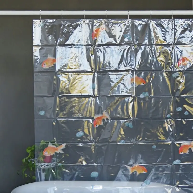Buy Goldfish Print Vinyl Shower Curtain Manufacturers, Companies