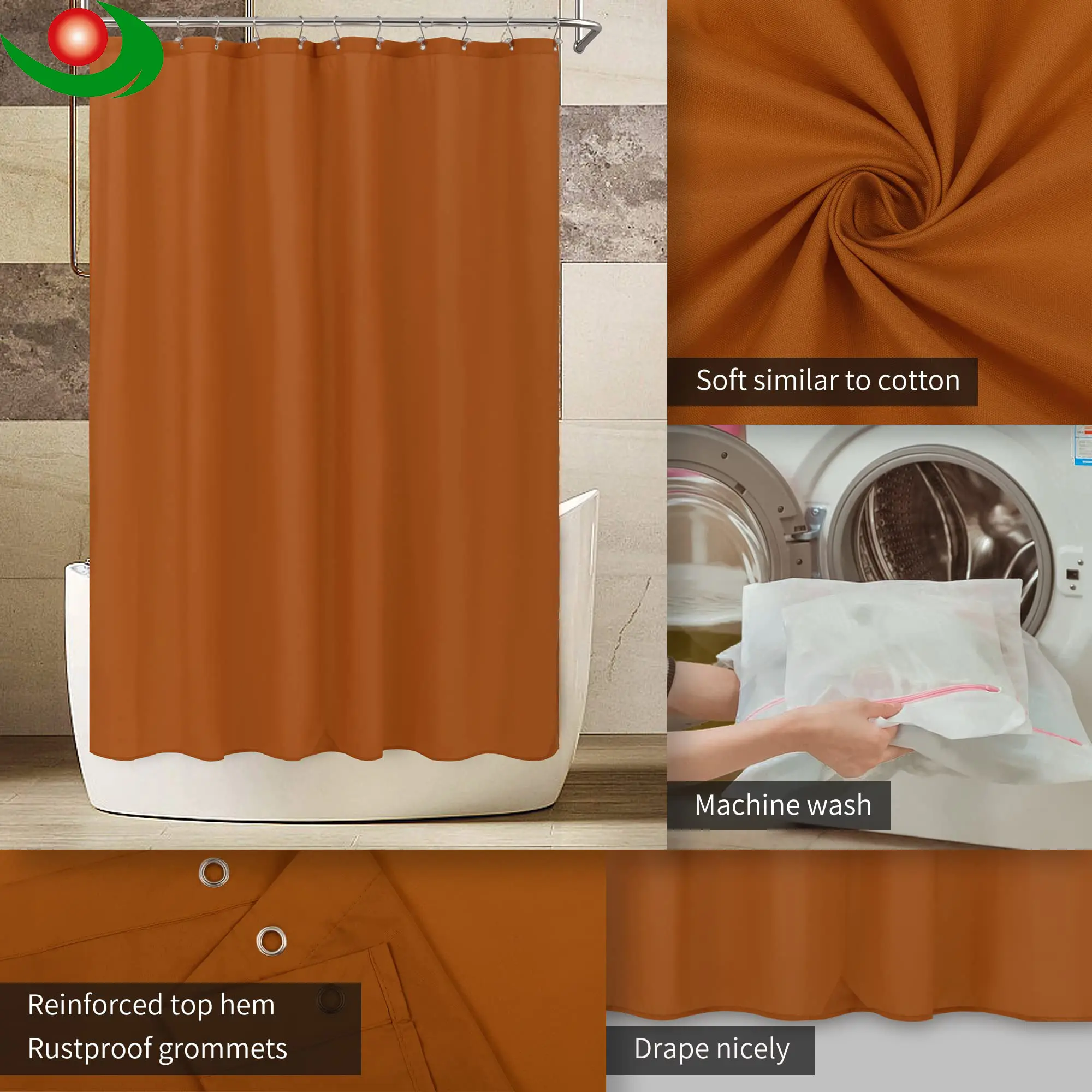 Shower curtain installation