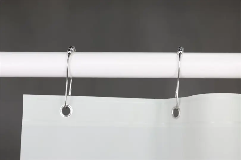 Waterproof White Shower Curtain Liner Detail 3