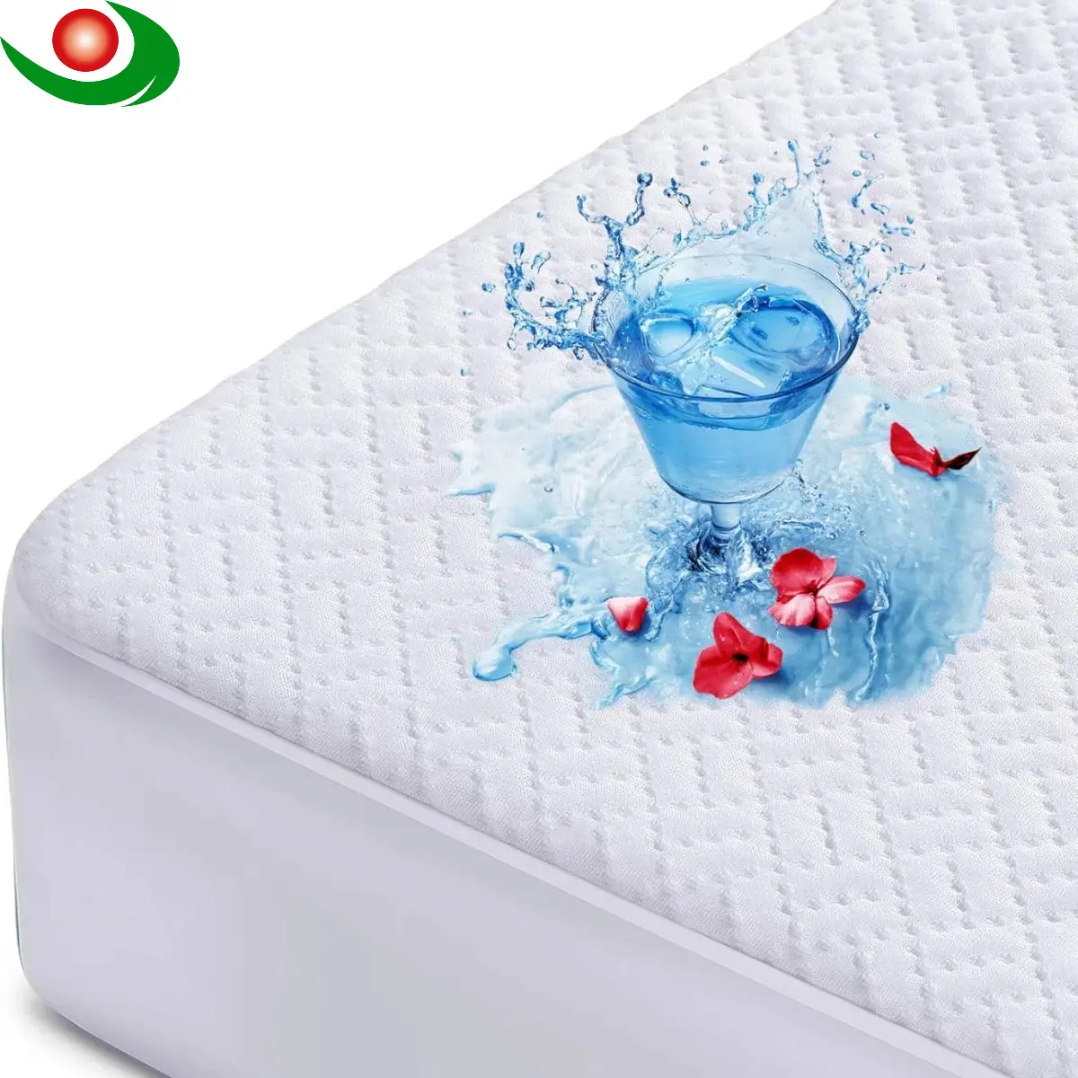 Famous Jiayuan 100% Waterproof Mattress Protector, Mattress Cover 3D Air Fabric Cooling Mattress Pad Cover Smooth Soft Breathable Noiseless, 8''-21'' Deep Pocket Manufacturers, Factories