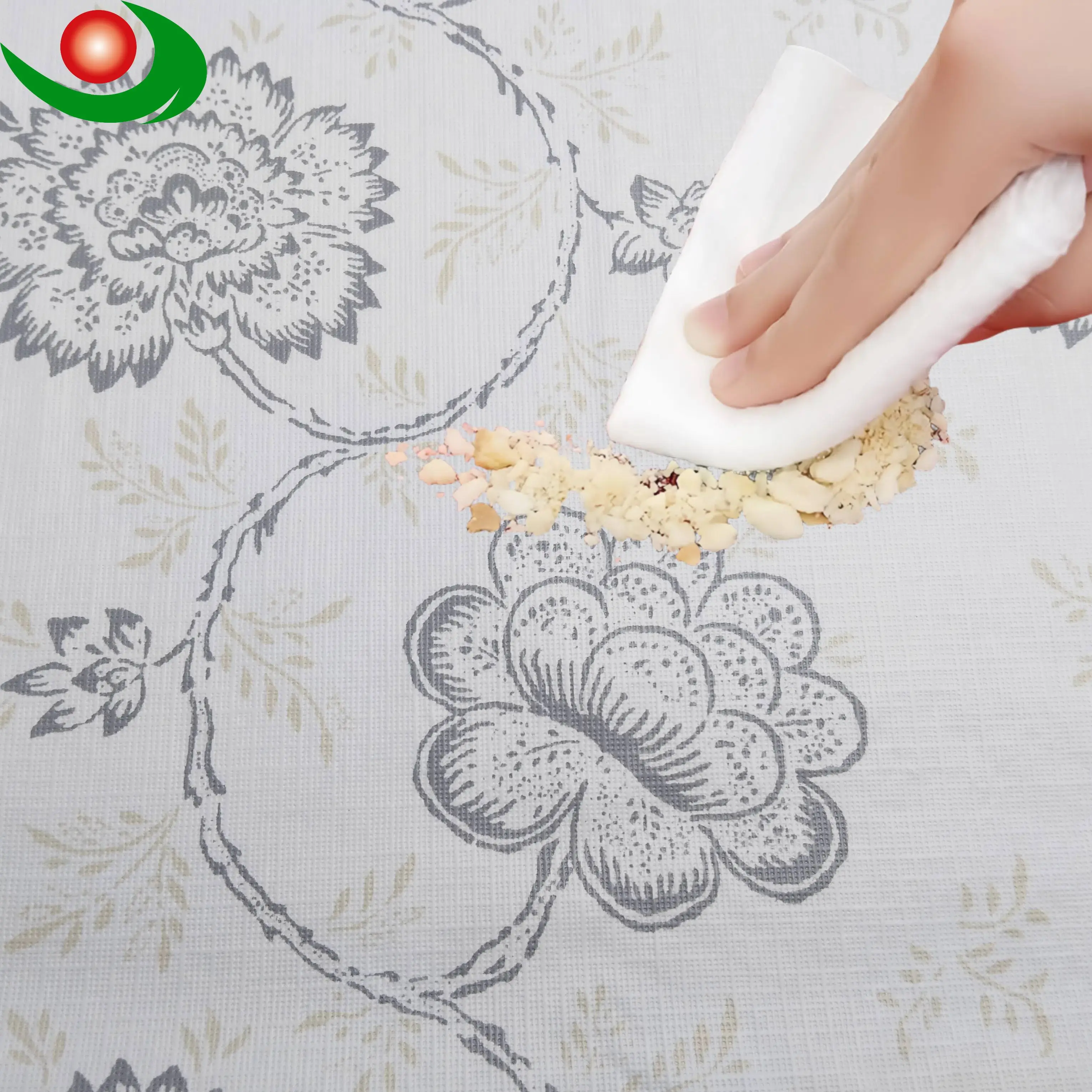 ODM Heavy Duty Vinyl Tablecloth with Flannel Backing Waterproof Oil-Proof Plastic Table Cloth Stain-Resistant Wipeable Rectangle or Square Table Cover for Indoor and Outdoor Companies, Exporter
