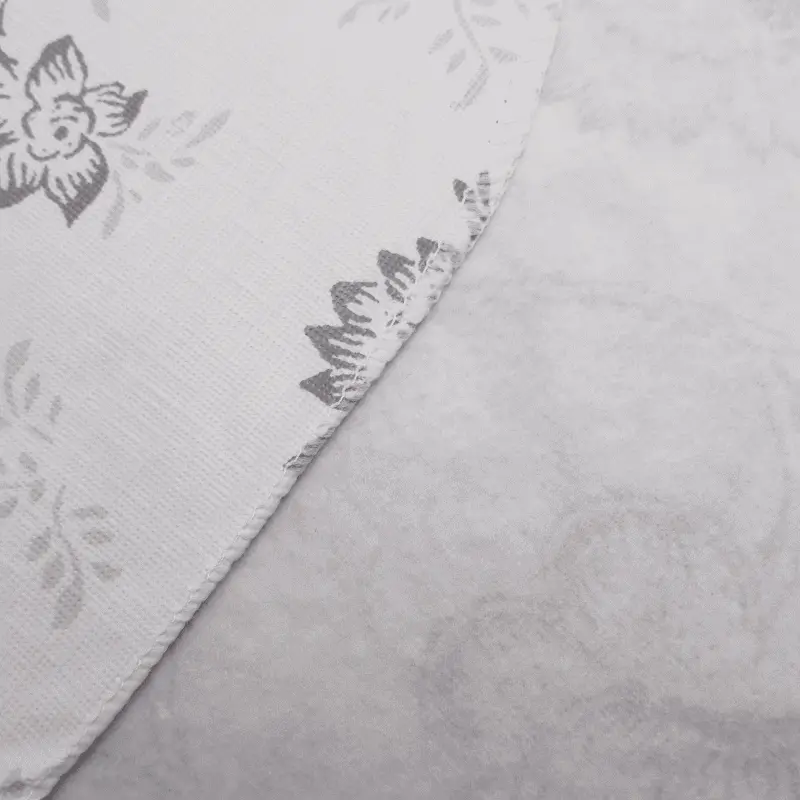 Grey Printed Vinyl Tablecloth Material