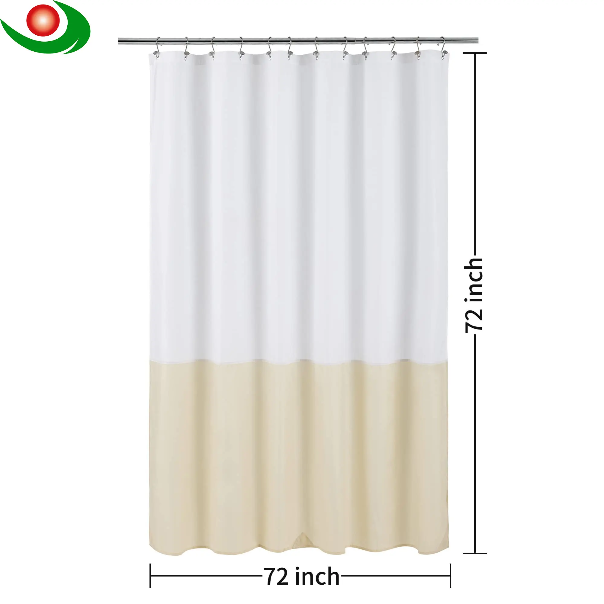Durable Polyester Shower Curtain