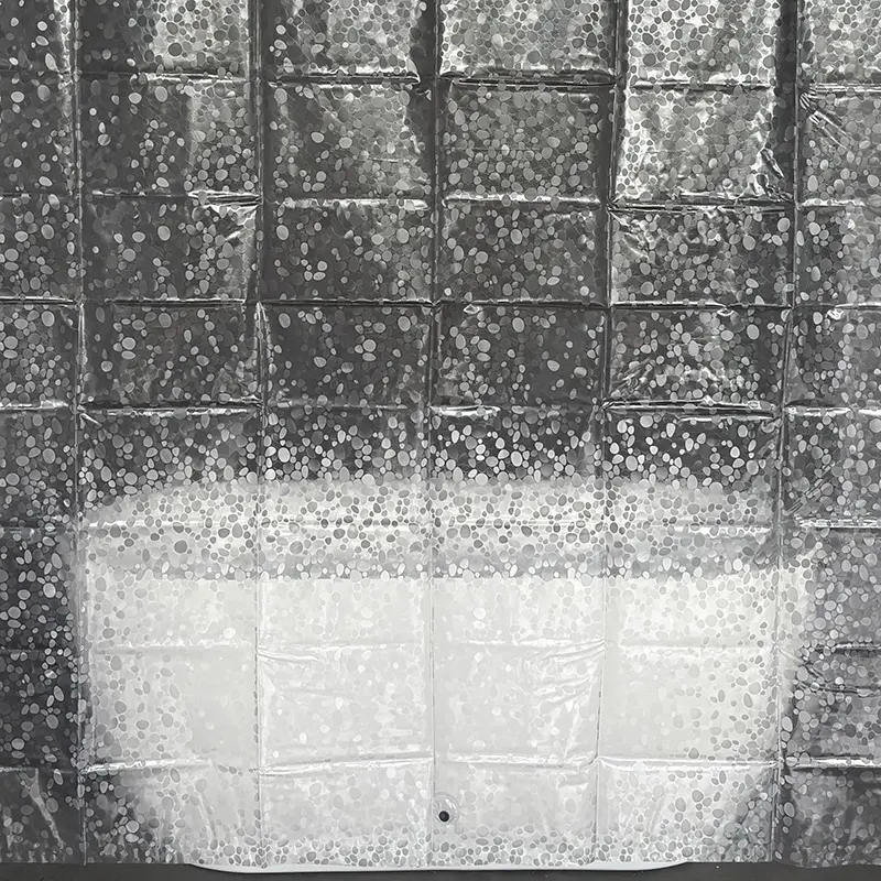 High-Quality PEVA Shower Curtain with Pebble Texture Manufacturers, Exporter
