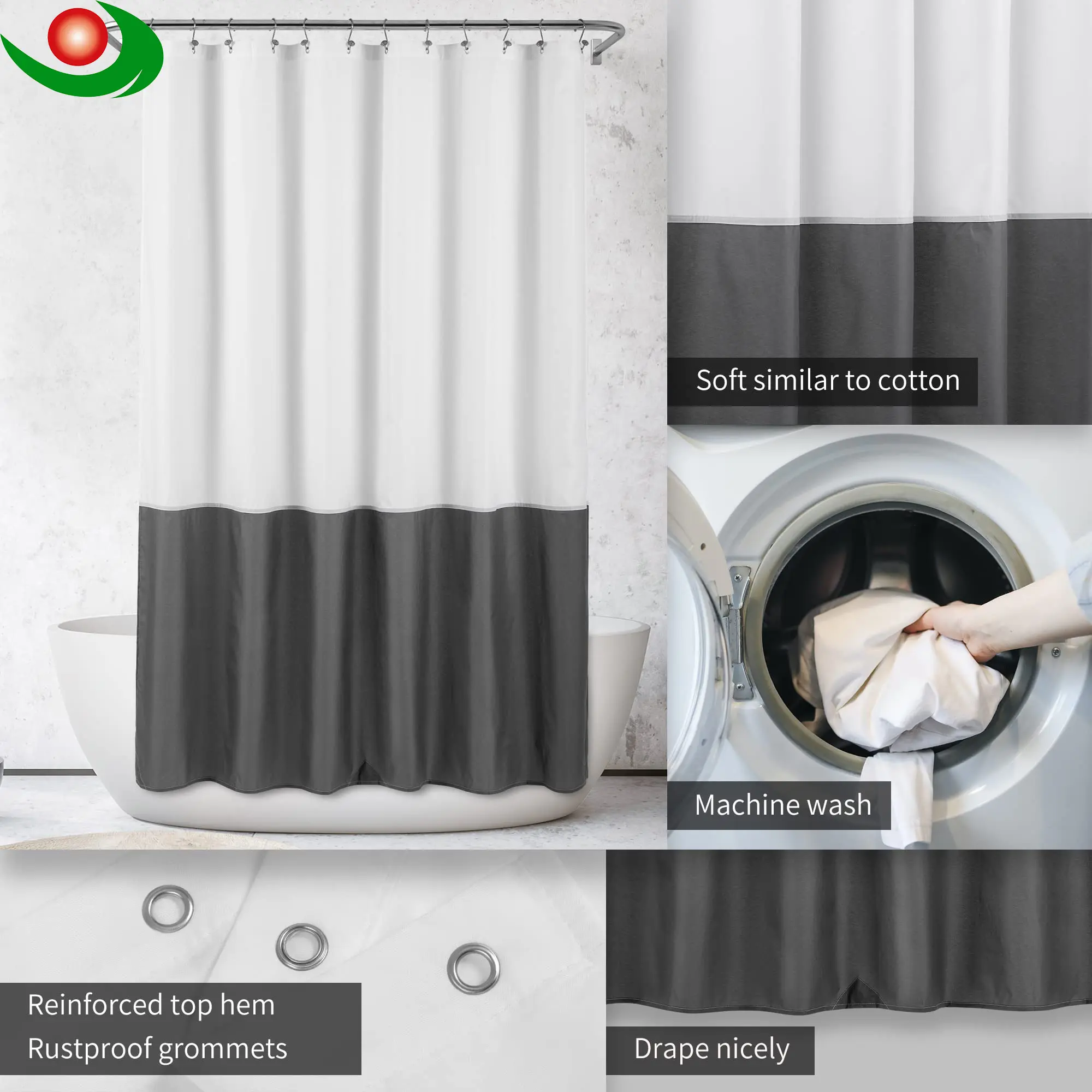 China Premium Shower Curtains for Hotels and Supermarkets Products, Supplier