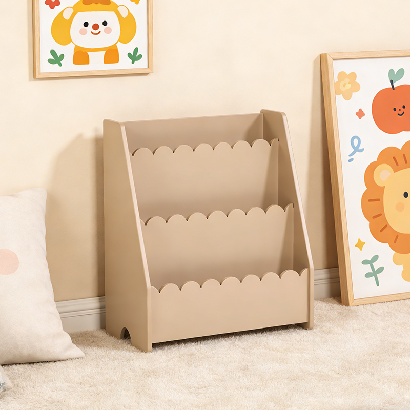 Wholesale Scalloped Edge MDF Wooden Bookshelf Suppliers, Factory