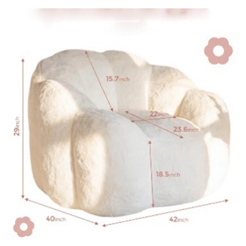 OEM Flower Shaped Bean Bag Lazy Sofa Supplier, Service
