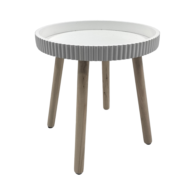 High-Quality Wooden Side Table with Fluting Manufacturers, Factory