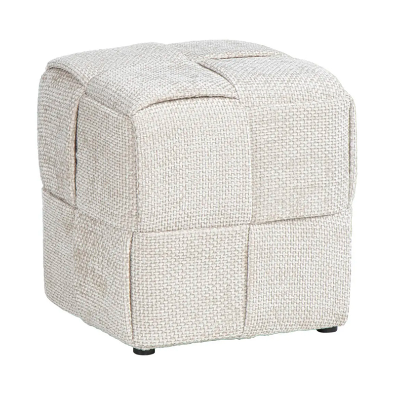 OEM Corduroy Woven Cube Pouf/Ottoman Supplier, Factory