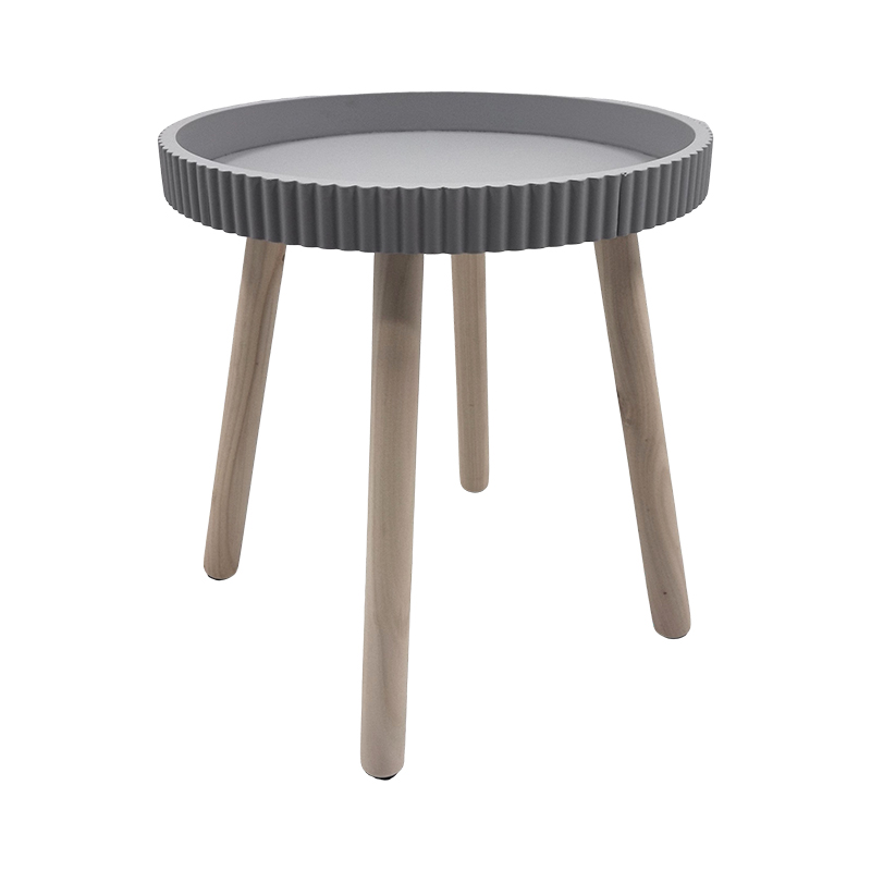 High-Quality Wooden Side Table with Fluting Manufacturers, Factory