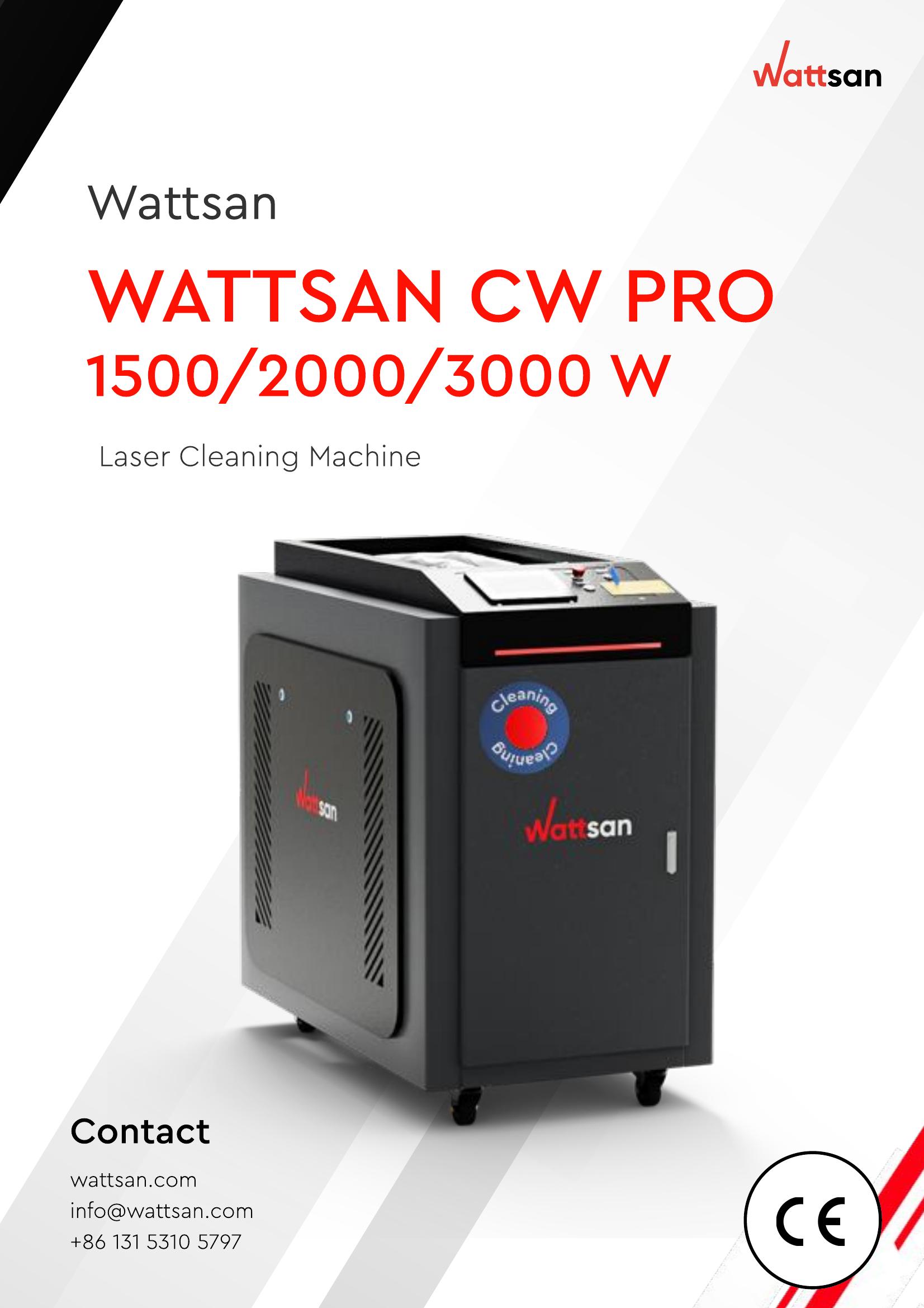 Wattsan CW Pro Laser Cleaning Machine