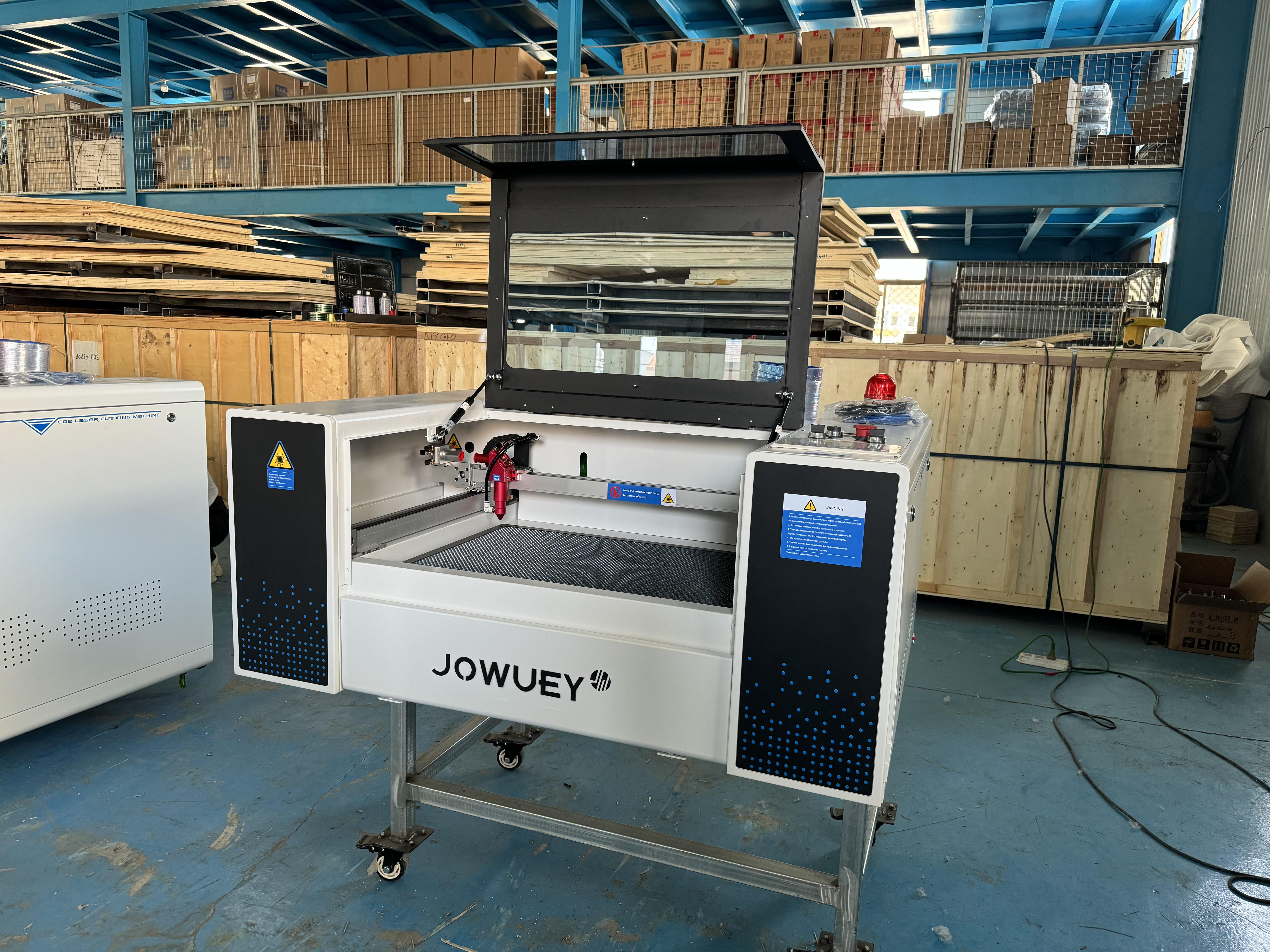 JOWUEY Mini CO2 Laser Machine 60W 80W Desktop Laser Cutting and Engraving Machine for Thin Nonmetal Materials Great Price