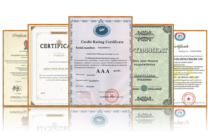 Product Certifications