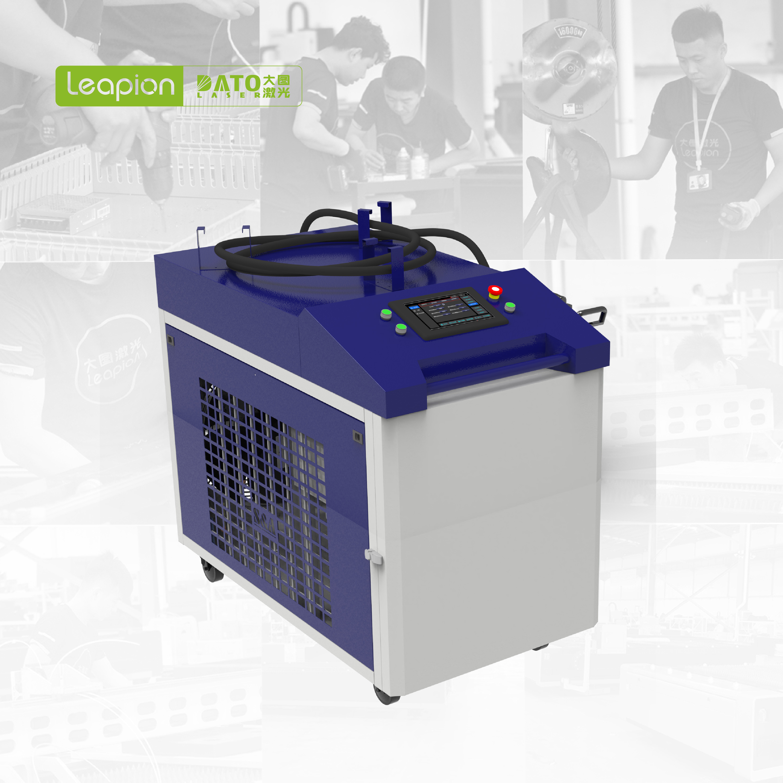 Metal rust Removal 6kW Handheld Continuous Wave Fiber Laser Cleaning Machine 6000W