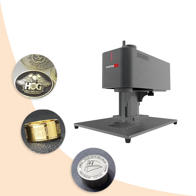 Semi-hosted 20W Portable Desktop Small Fiber Laser Marking Machine Stainless Steel Laser Engraving Machine Low Price