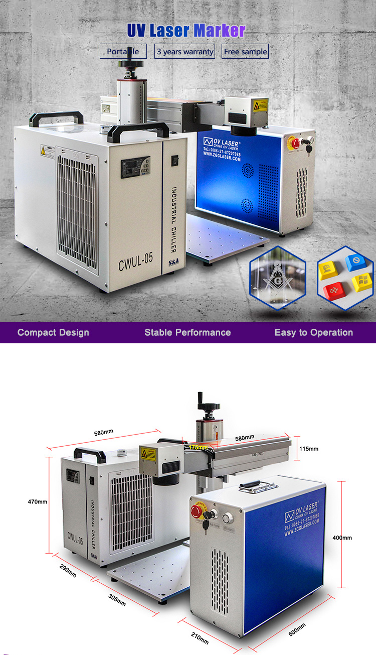 Hot Sale 3W 5W 10W Uv Laser Marking Machine