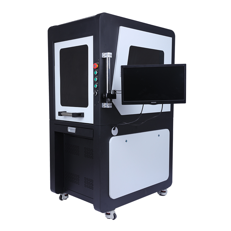 20W 30W 50W 100W Raycus Laser Graver Large Cabinet Fiber Laser Processing 3D Rotary Marking Machine with Computer for Advertising Industry