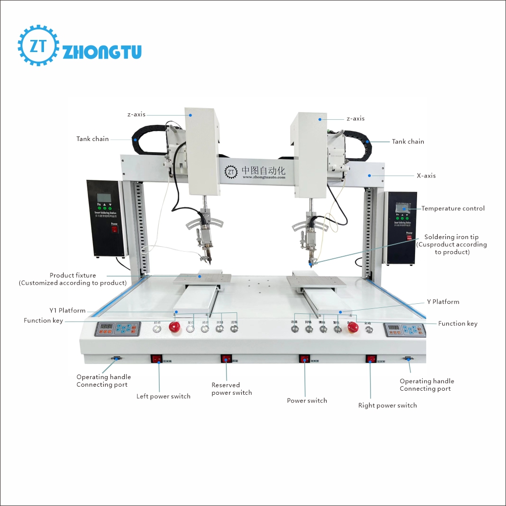 XYZ 5 Axis Robotic Soldering Robot Machine For SMD LED Component Welding In Manufacturing Plant