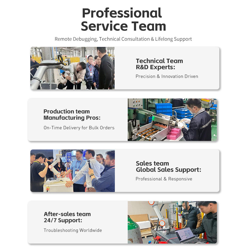 High Precision 6-Axis Collaborative Robot Welding System 350A/500A MIG Programming-Free Control Automated Metal Fabrication