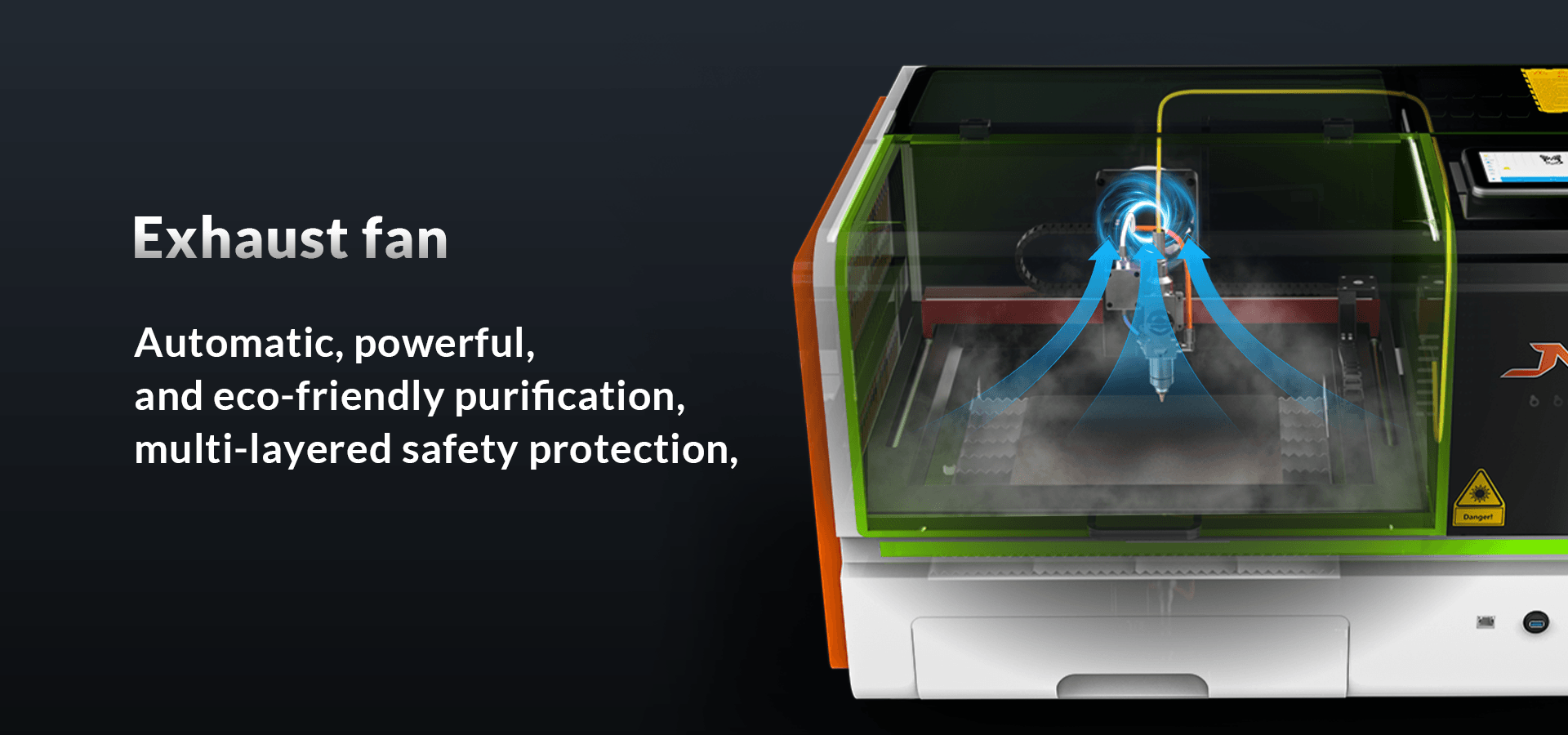 800W Desktop Fiber Laser Cutting Machine For Metal, Mini Portable Cutter For Jewelry &amp; Small Workshop (3-in-1 Engraving)
