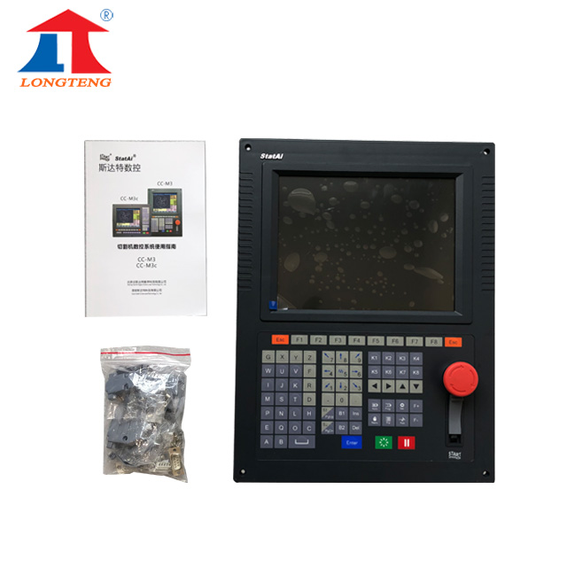 CNC Plasma Flame Cutting Machine Use StatAi CC-M3 2-Axis CNC Controller with 10.4 True Color LCD and USB File Transfer