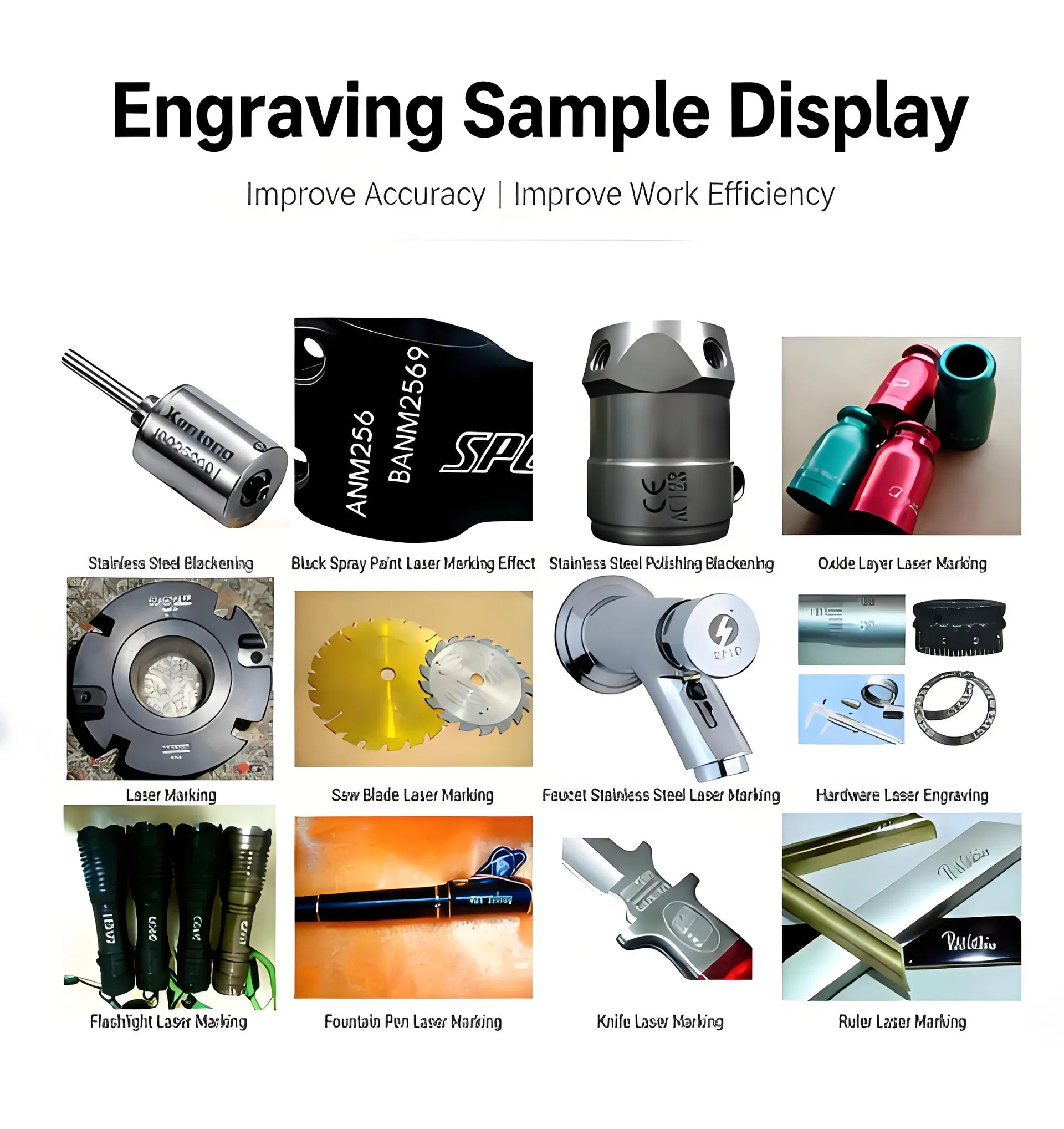 Laser Marking Samples Display