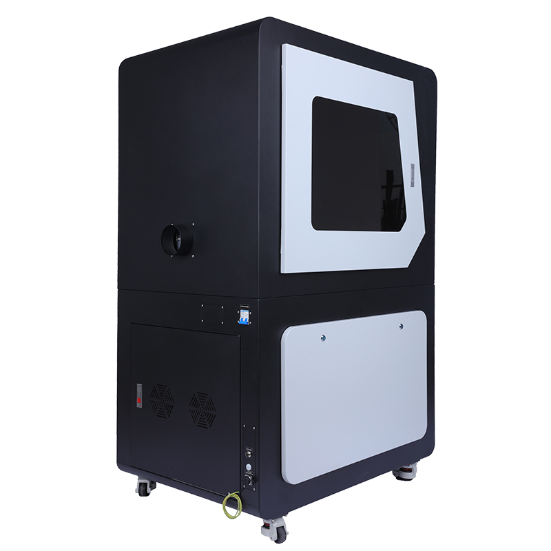 20W 30W 50W 100W Raycus Laser Graver Large Cabinet Fiber Laser Processing 3D Rotary Marking Machine with Computer for Advertising Industry